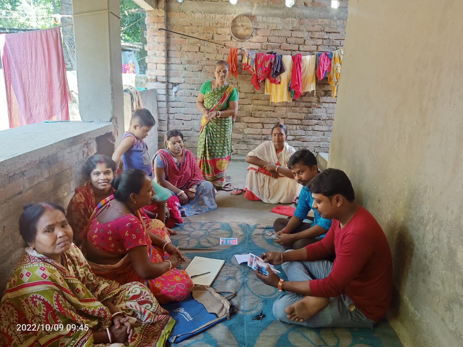 Women's self-help group meeting