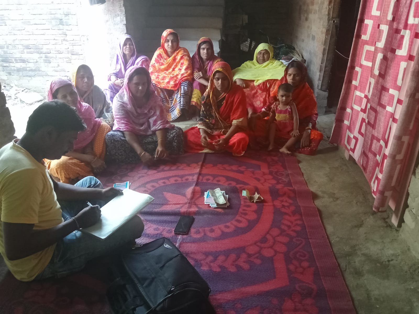 Women's self-help group meeting