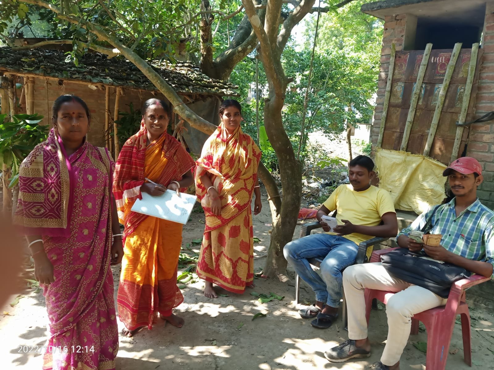 Women's self-help group meeting